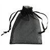 Pochette Organza noir 12cm