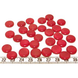 Tagua lentille 12mm rouge