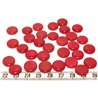 Tagua lentille 12mm rouge