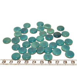 Tagua lentille 12mm bleu