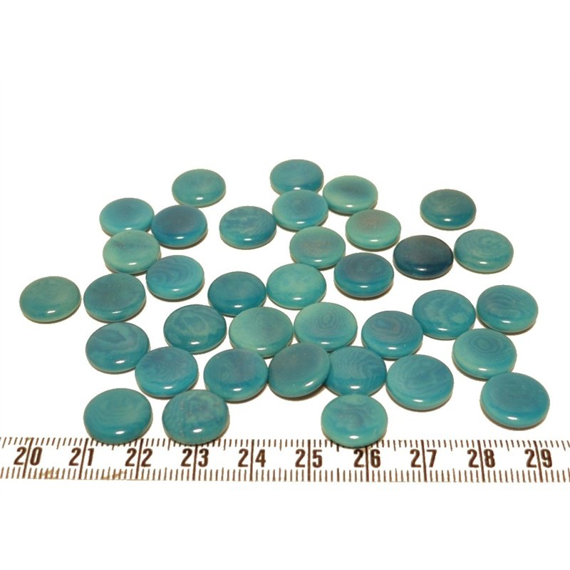 Tagua lentille 12mm bleu