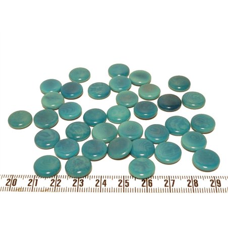 Tagua lentille 12mm bleu