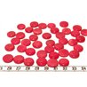 Tagua lentille 12mm rose