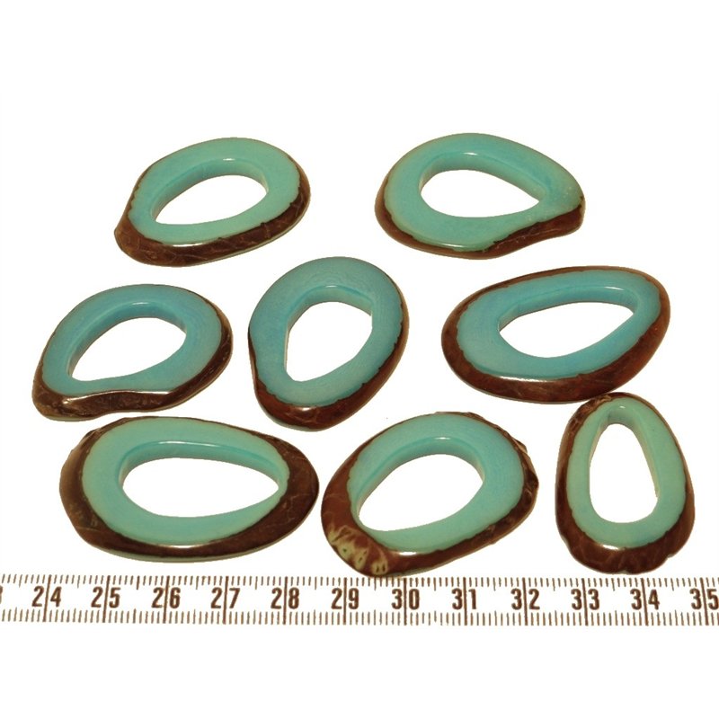 Tagua donut bleu