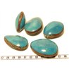 Tagua graine bombée bleu