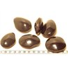 Tagua graine bombée noir x1
