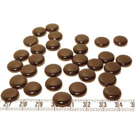 Tagua lentille 12mm noir