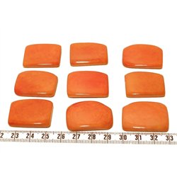 Tagua plaque orange