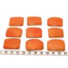 Tagua plaque orange
