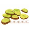 Tagua lame épaisse   petite vert