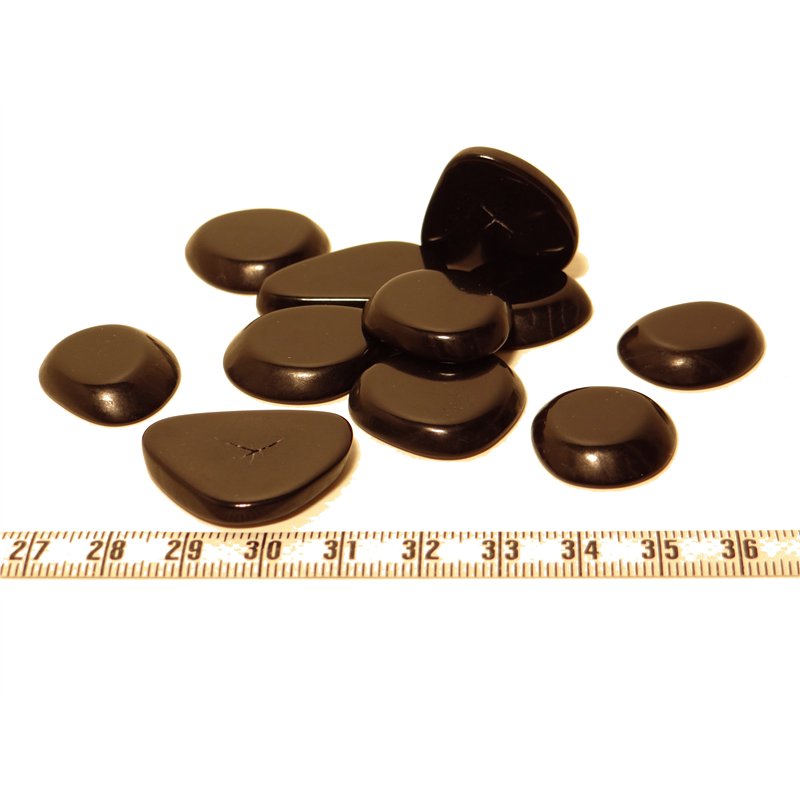 Tagua lame épaisse   petite noir