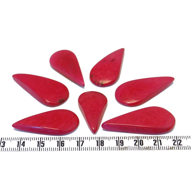 Tagua goutte rouge