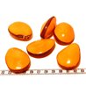 Tagua graine bombée orange
