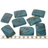 Tagua plaque  marbrée bleu