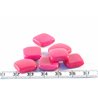 Tagua carre 15mm rose