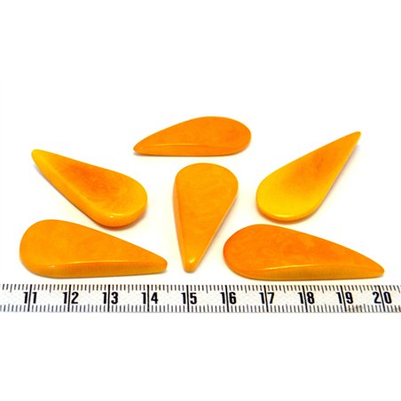 Tagua goutte orange