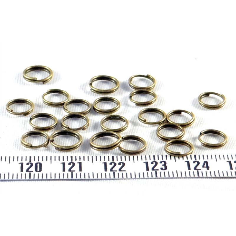 Anneau "sécurité" double 8mm bronze