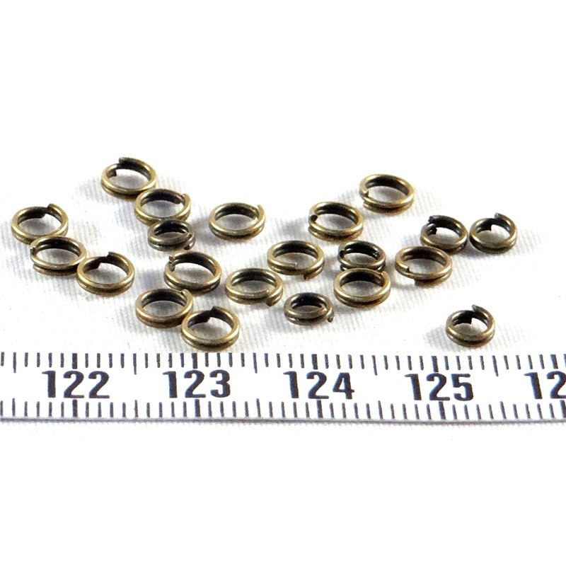 Anneau "sécurité" double 4mm bronze