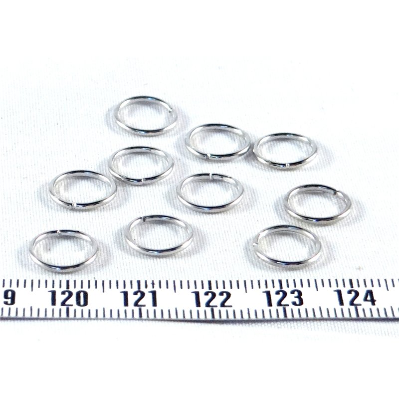 Anneau simple 10mm argent