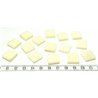 Tagua carre 15mm blanc