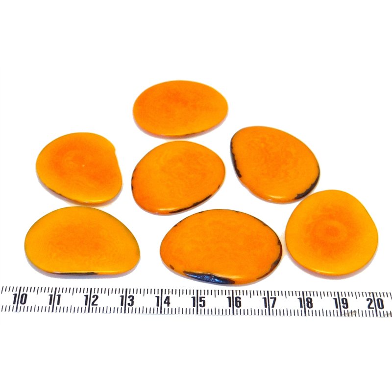 Tagua lame  grande orange