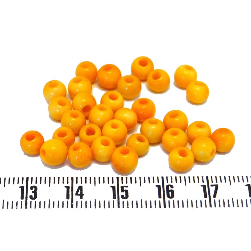 Tagua perle  5mm rouge