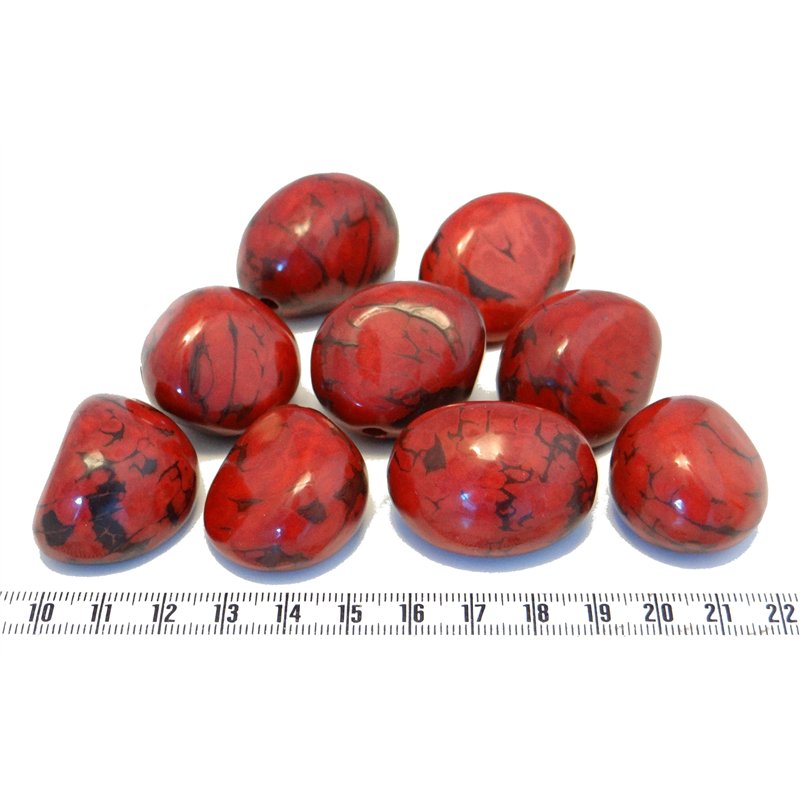 Tagua graine marbrée rose