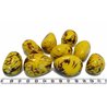 Tagua graine marbrée 3 cm jaune