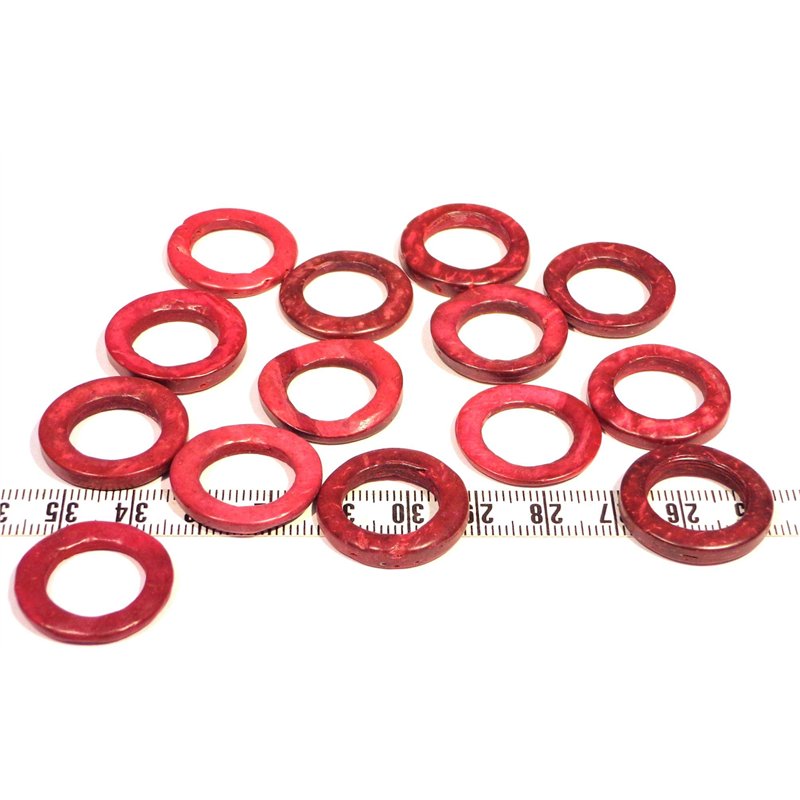 Coco anneau 20mm rouge