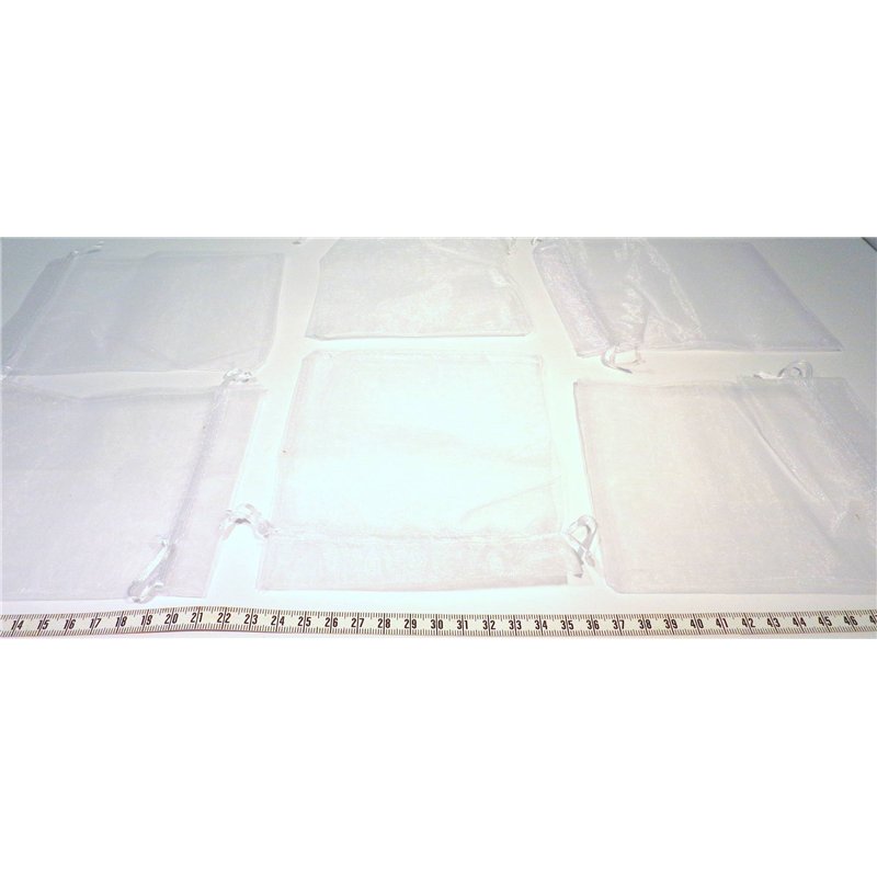 Pochette Organza noir 12cm