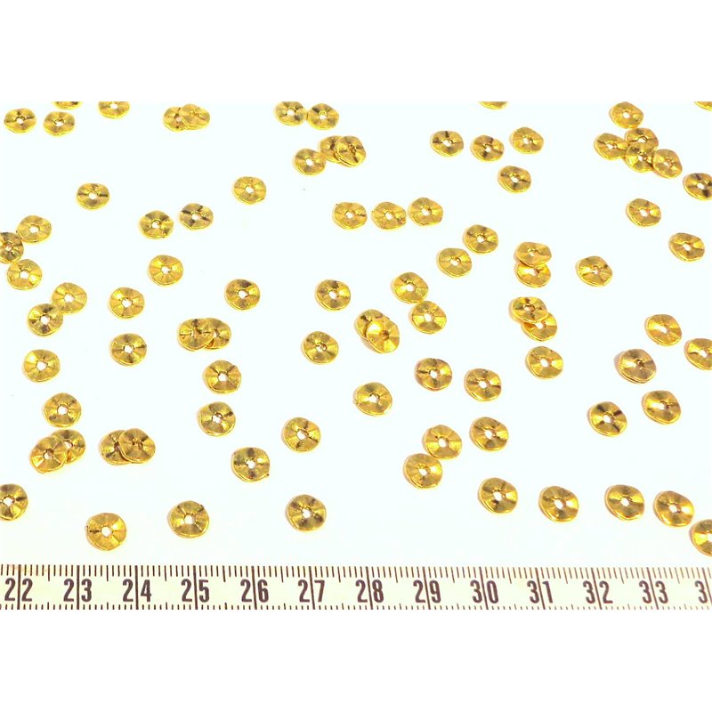 Anneau "Tibétain" 7mm couleur or