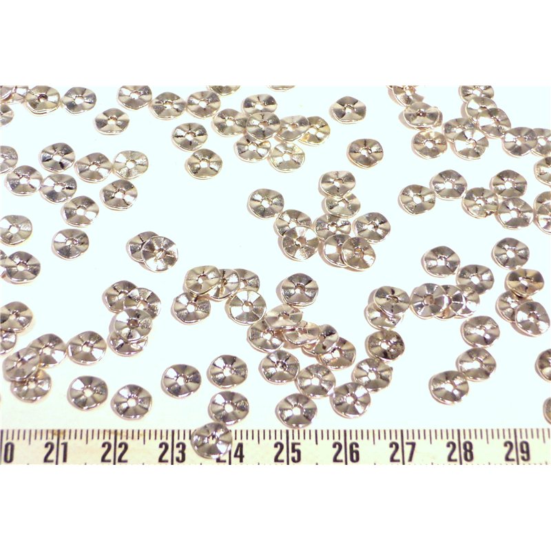 Anneau "Tibétain" 7mm couleur argent