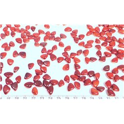 Tagua rocaille  rouge brique