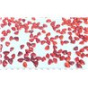 Tagua rocaille  rouge brique