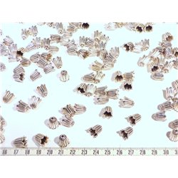 Cone fleur argent
